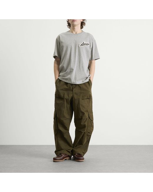 Avirex Gray Script Logo T-Shirt for men