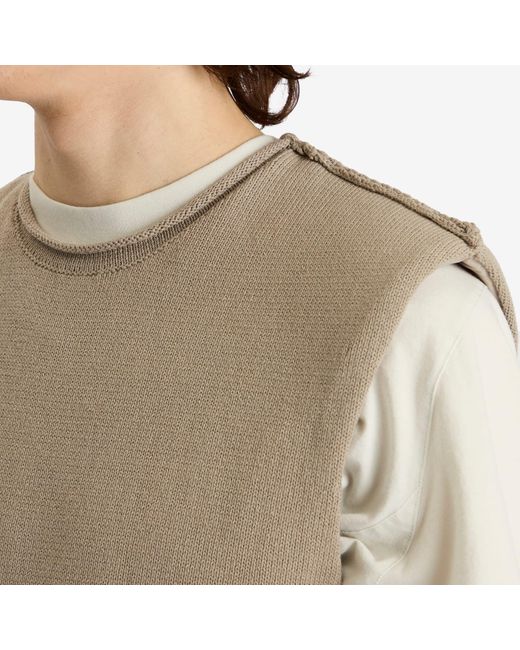 Entire studios Natural Burns Knit Vest for men