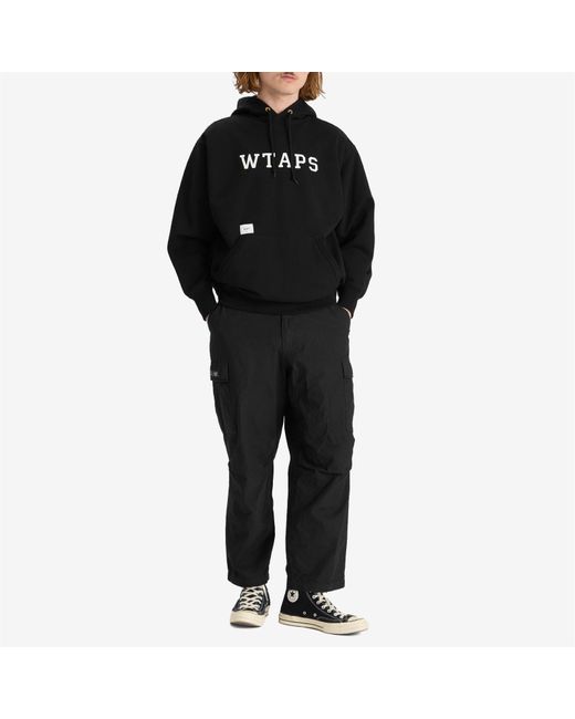 WTAPS Academy Logo Hoodie in Black for Men | Lyst