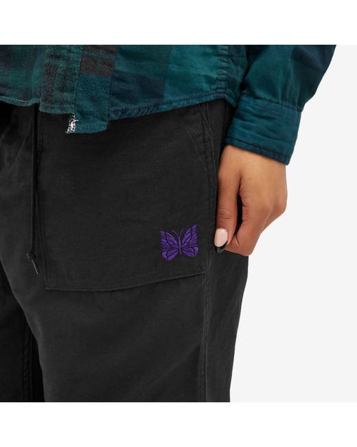 Needles Black String Fatigue Pant