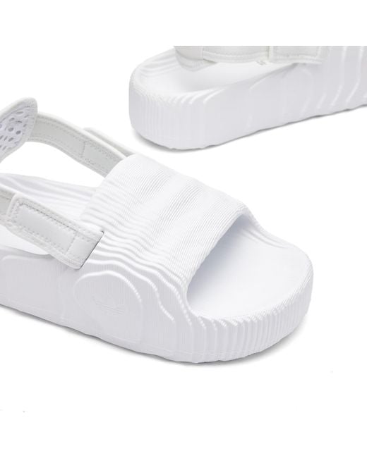 Adidas White Adilette 22 Xlg W