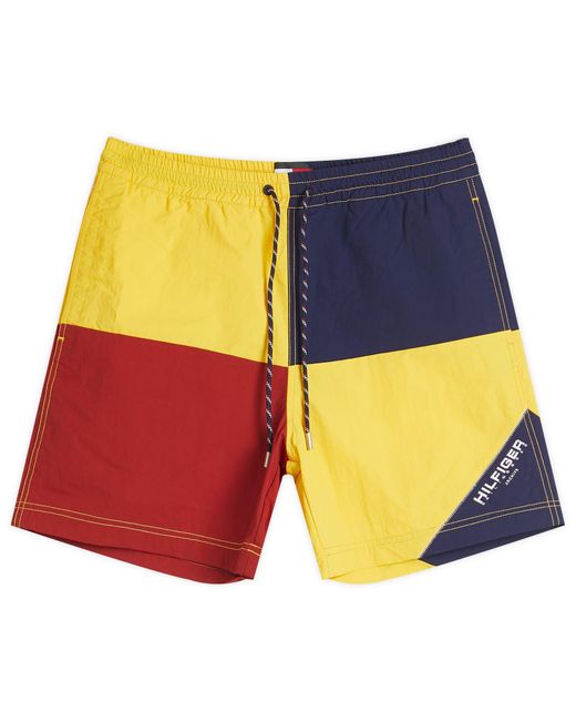 Tommy Hilfiger Yellow Gi Sailing Colorblock Shorts for men