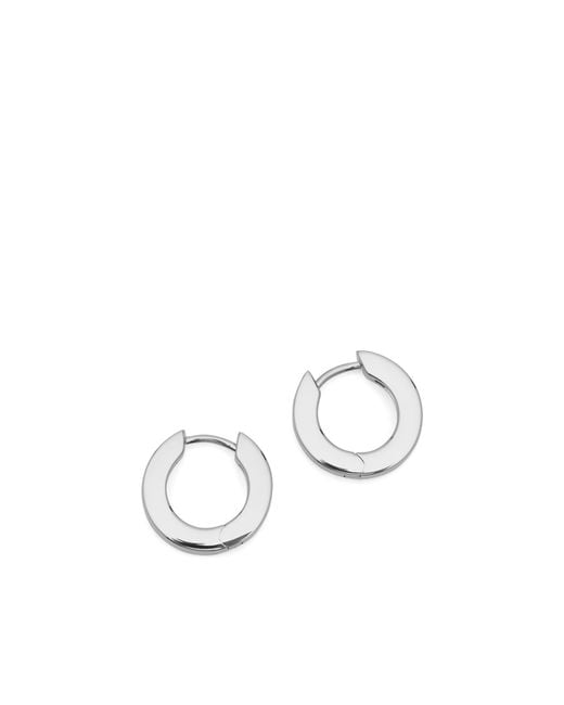 Tom Wood Metallic Beck Hoops Earrings