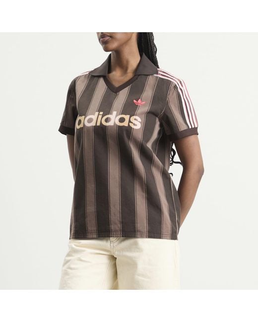 Adidas Brown Twill Jersey