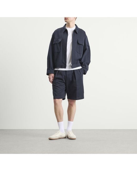 Kaptain Sunshine Blue Reviera Bermuda for men