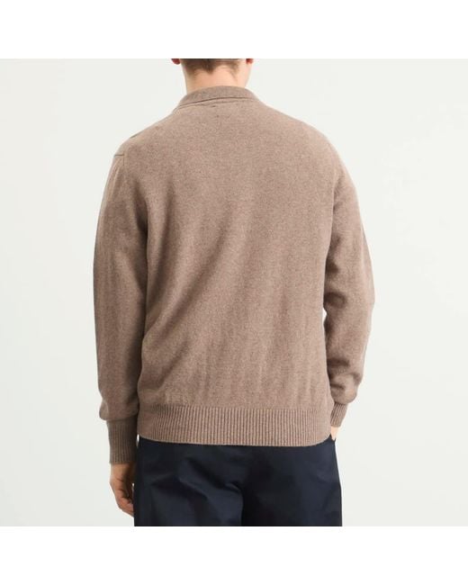 Norse Projects Natural Standard Merino Lambswool Polo for men
