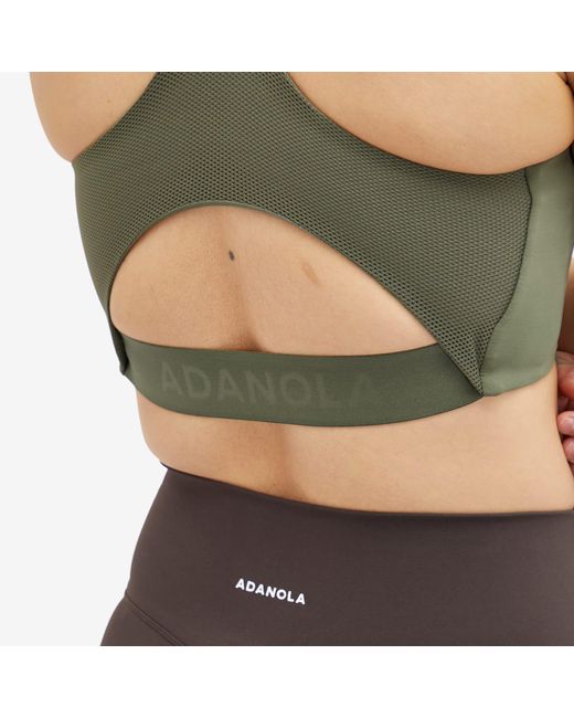 ADANOLA Green Ultimate Branded Mesh Back Bra