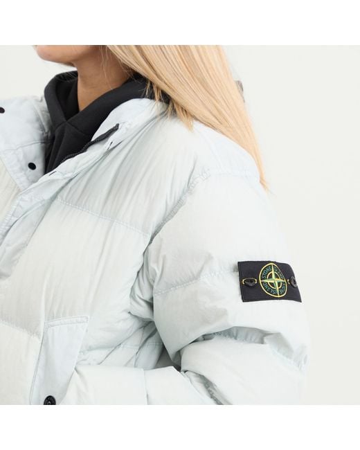 Stone Island White Bomber Jacket