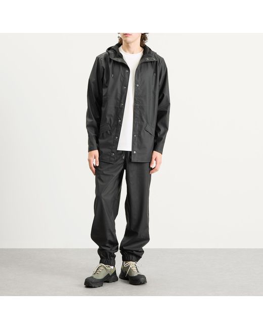 Rains Black Pants Regular for men