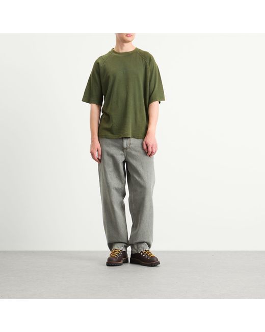 Umbro Green Washed High Neck Boxy T-Shirt for men