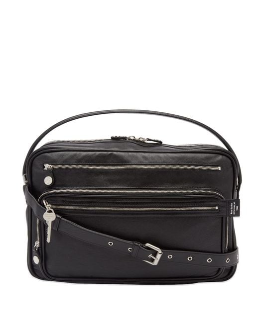 Acne Black Camero Leather Bag Medium