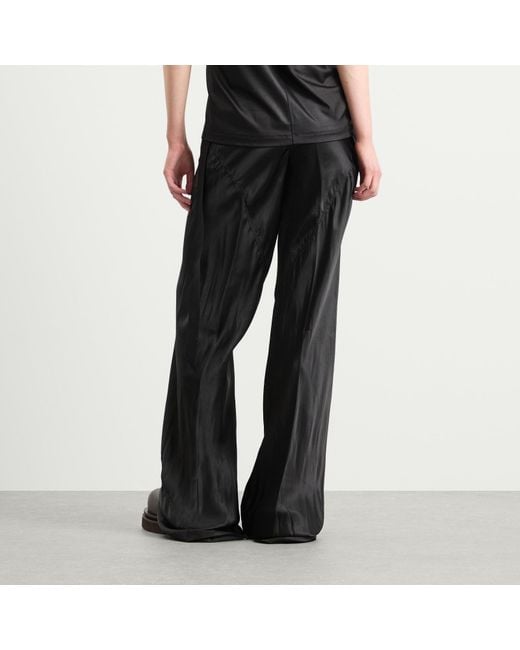 Rick Owens Black Wide Leg Trousers