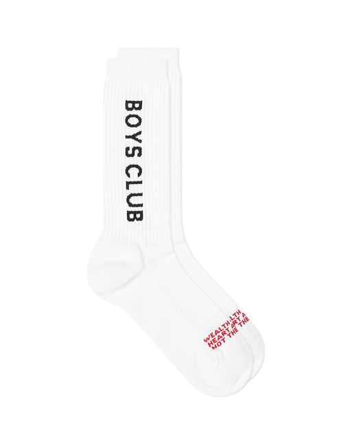 BBCICECREAM White Mantra Socks for men