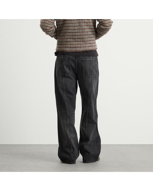 Won Hundred Gray Cale Distressed Print Denim Jeans for men
