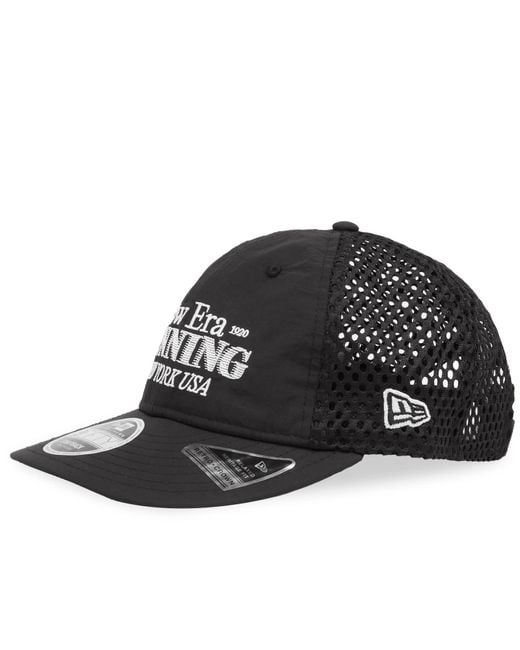 KTZ Black Running Retro Crown 9Fifty Adjustable Cap