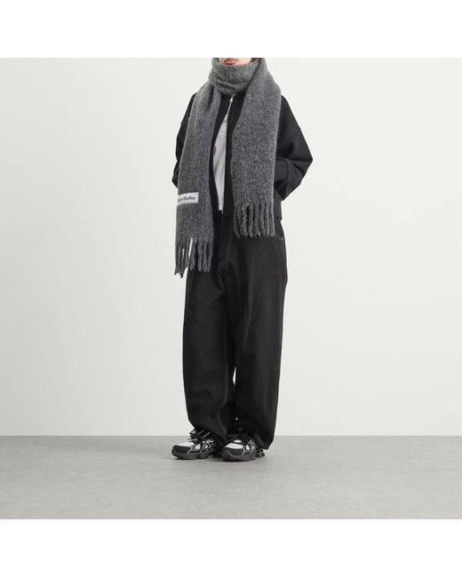 Acne Gray Vally Dip Dye Scarf