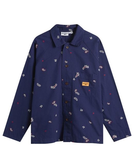 Service Works Blue Paisley Front Of House Jacket for men