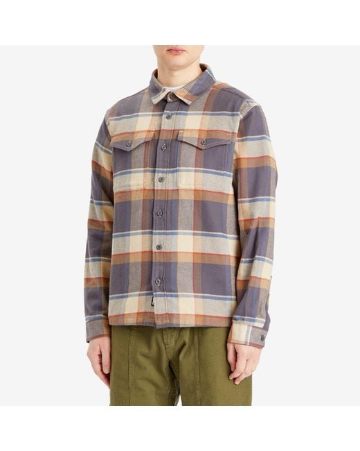 Patagonia Brown Fjord Flannel Shirt for men