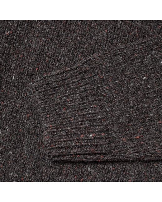 A.P.C. Gray Harris Donegal Crew Knit