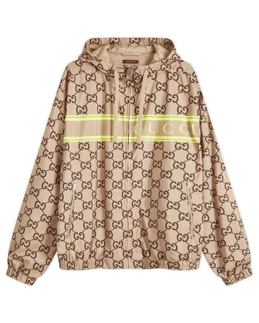 Gucci Brown Jacket With Logo for men
