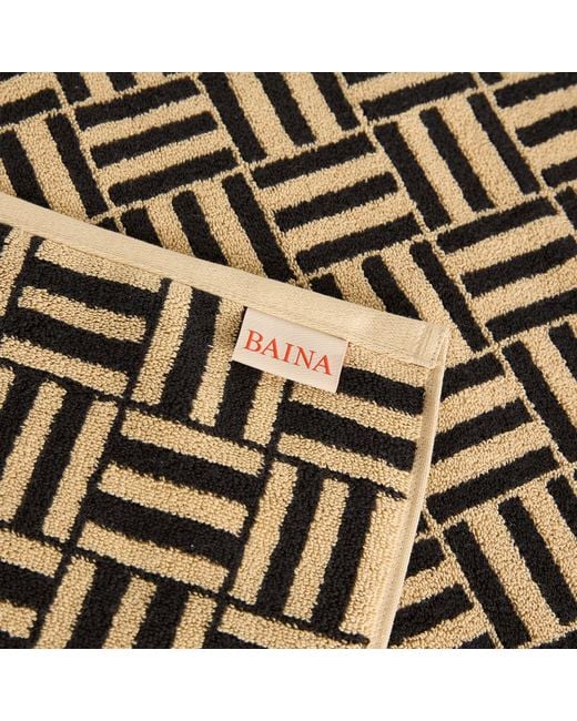 BAINA Black Saroma Bath Mat