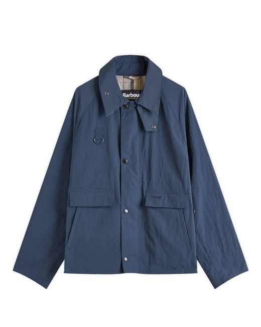 Barbour Men's Blue Os Spey Lightweight Showerproof Jacket