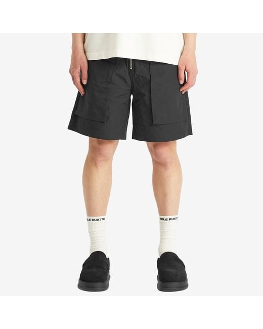 Cole Buxton Gray Cotton Cargo Shorts for men