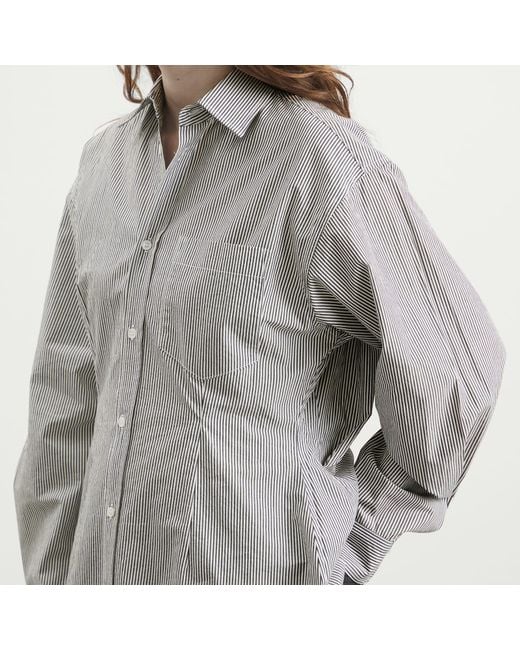 Agolde Gray Cinch Shirt