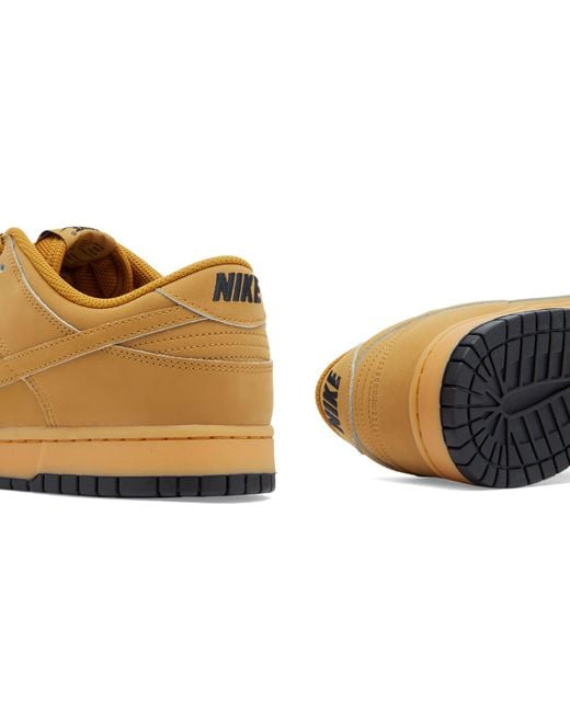 Nike Brown Dunk Low Retro Se Wheat Sneaker for men