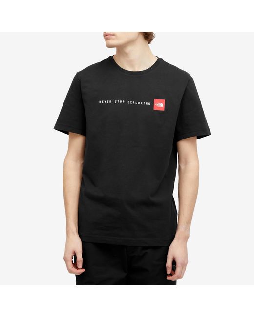 The North Face Black Never Stop Exploring T-Shirt for men