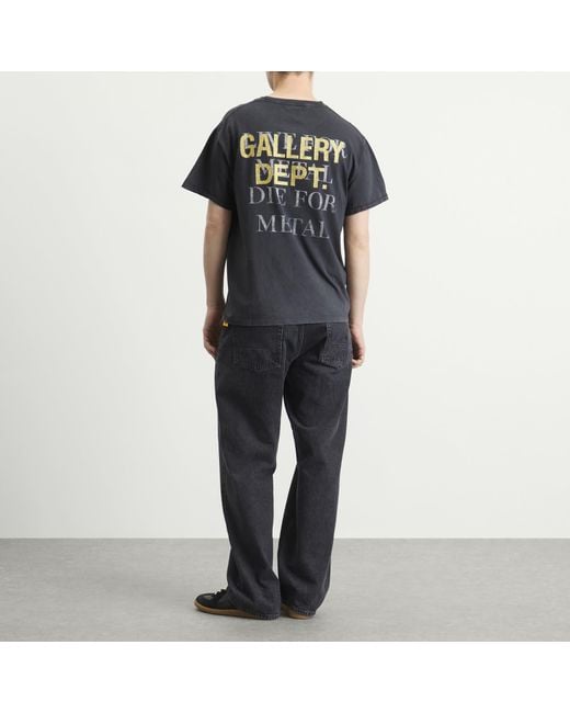 GALLERY DEPT. Gray Live For Metal T-Shirt for men
