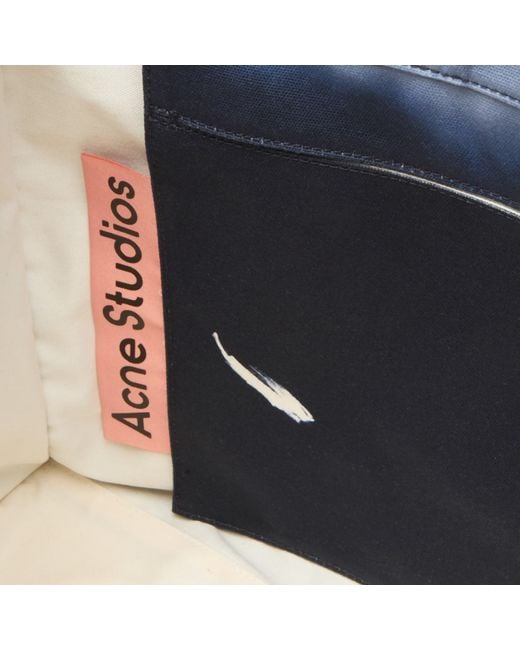 Acne Blue Logo Shopper Bag