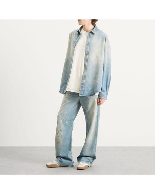 Acne Blue Setar U Trafalgar Denim Shirt for men