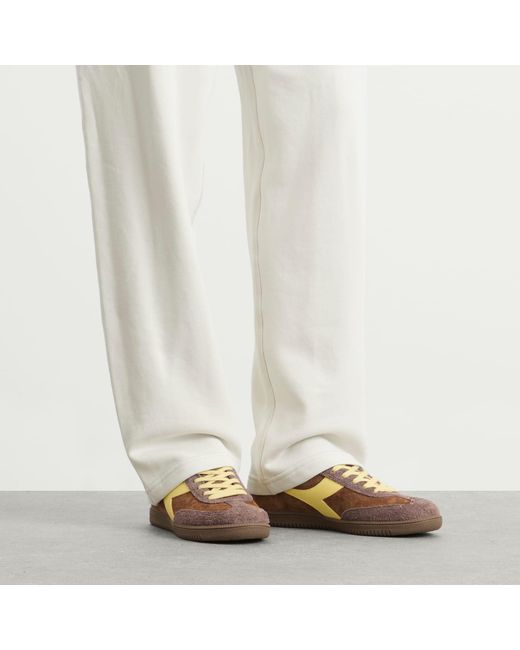 Diadora Brown Trainer Hairy Sneaker for men