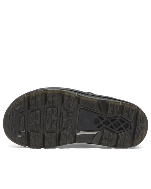 Dr. Martens Black Zebzag Slide