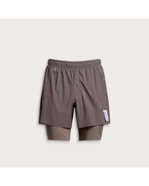 Satisfy Gray Rippy Cordura 8" Shorts for men