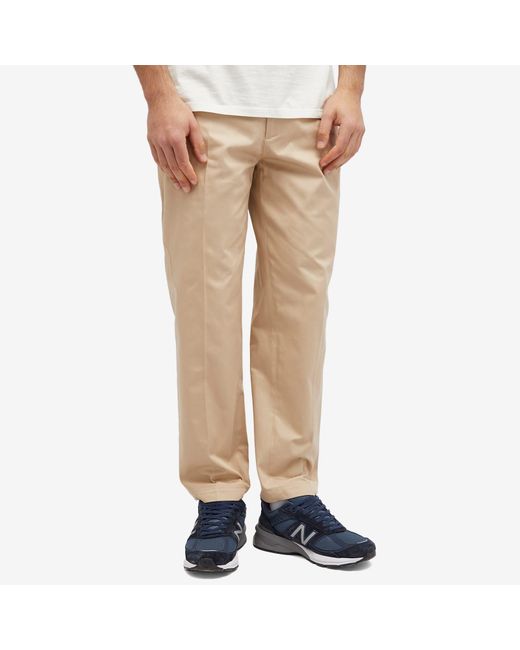 Maison Kitsuné Natural Handwriting Straight Fit Chinos for men