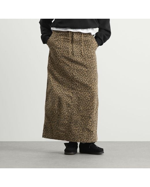Needles Brown String Fatigue Skirt