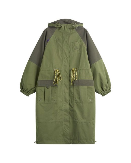 Damson Madder Logan Raincoat in Green | Lyst UK