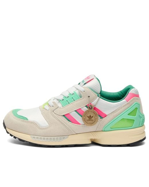 Adidas White Zx 8000 Mig Sneaker for men