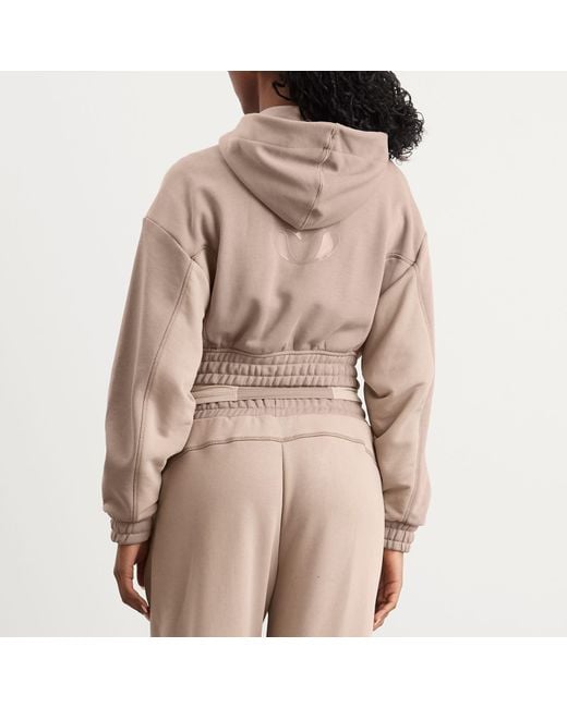 On Shoes Brown X Fka Twigs Club Cropped Hoodie