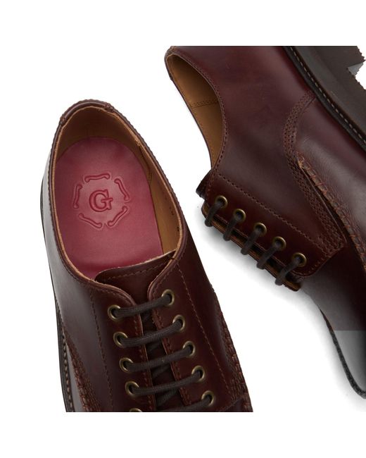 GRENSON Brown Carlo Derby Shoe for men