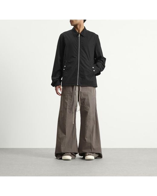 Rick Owens Black Zipfront Jacket for men
