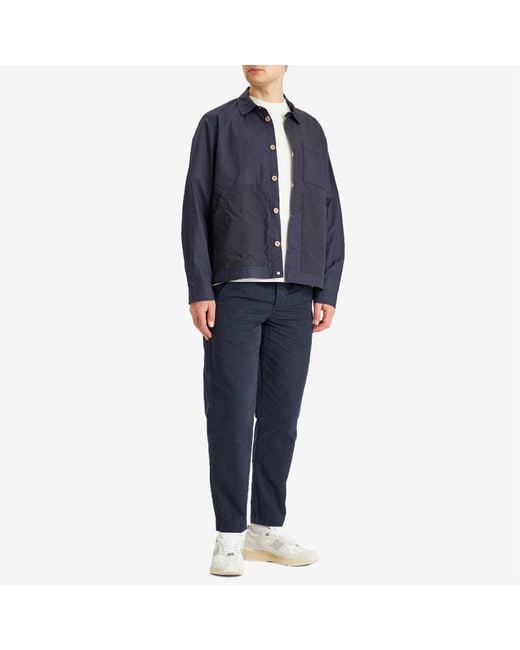 Folk Blue Assembly Trousers for men