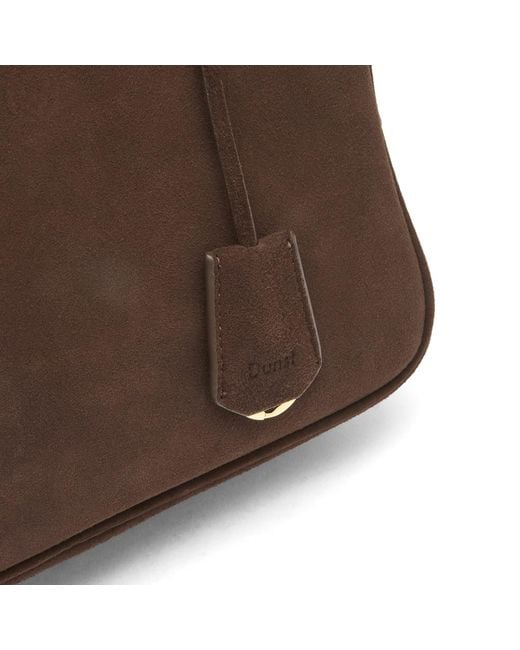 DUNST Brown Suede Shoulder Bag
