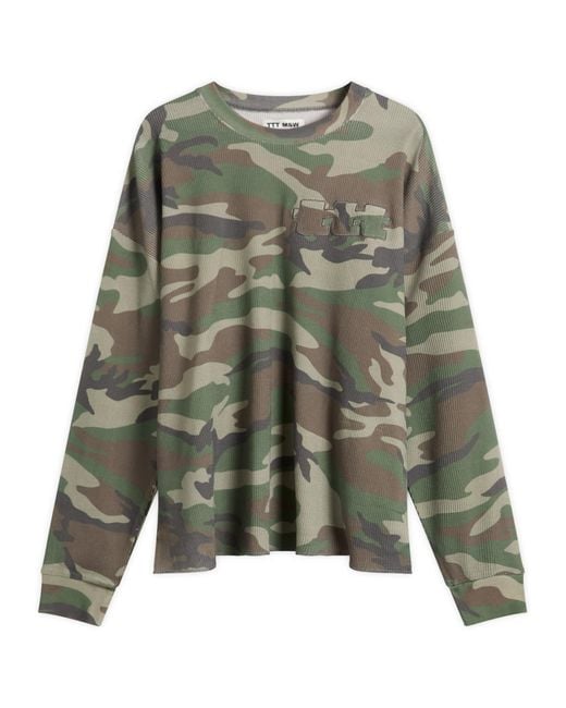 TTT MSW Thermal Long Sleeve T-Shirt in Green for Men | Lyst UK