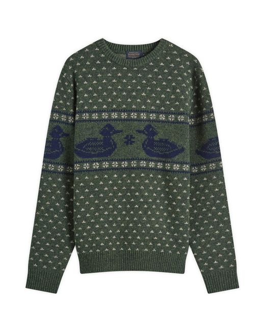 Pendleton Green Duck Jumper for men