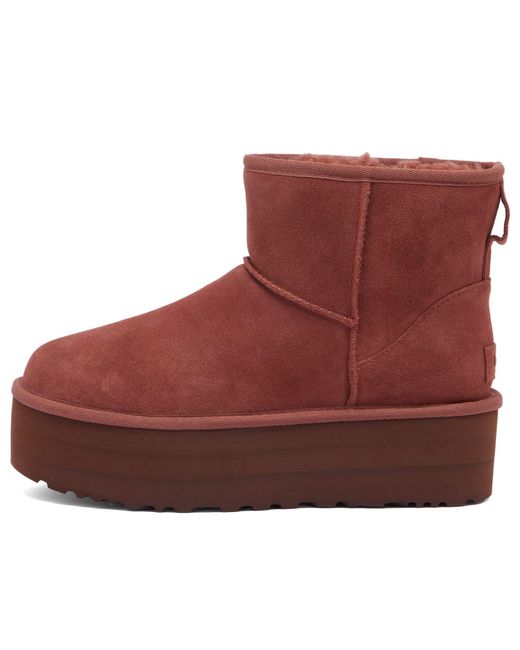 Ugg Red Classic Mini Platform