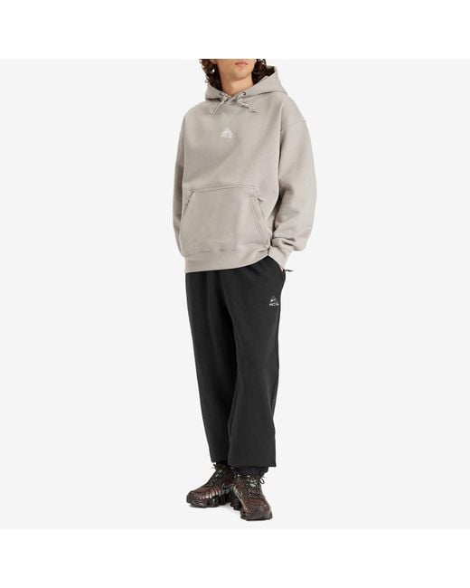 Nike Gray Acg Therma-Fit Fleece Pullover Hoodie
