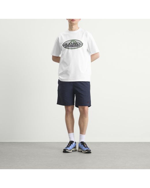 Gramicci White Half Dome T-Shirt for men